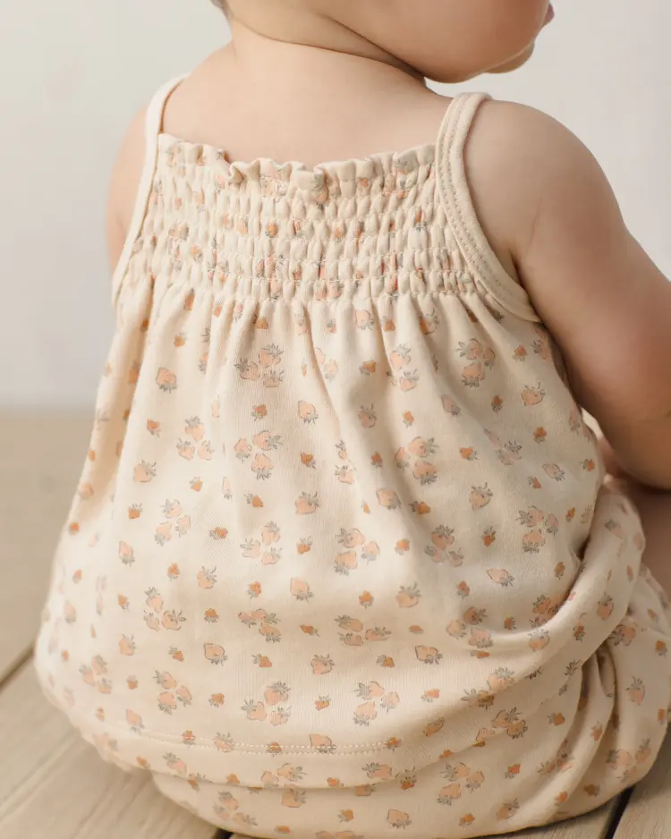 Rylee + Cru LLC SMOCKED TANK + BLOOMER SET || STRAWBERRIES