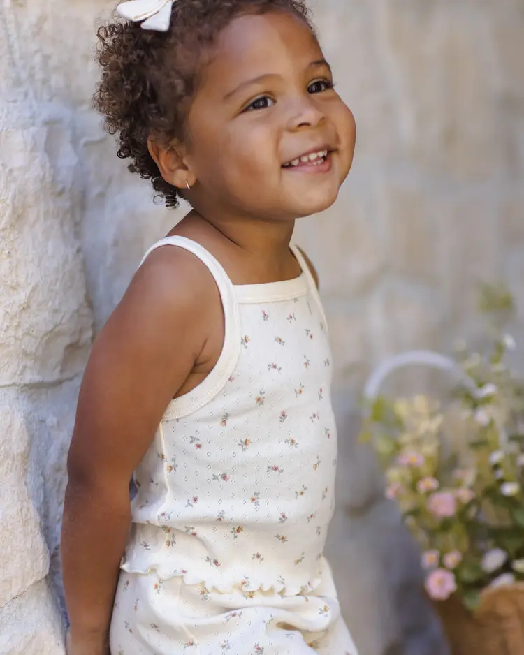 Rylee + Cru LLC POINTELLE TANK + SHORTIE SET || PETIT FLEUR