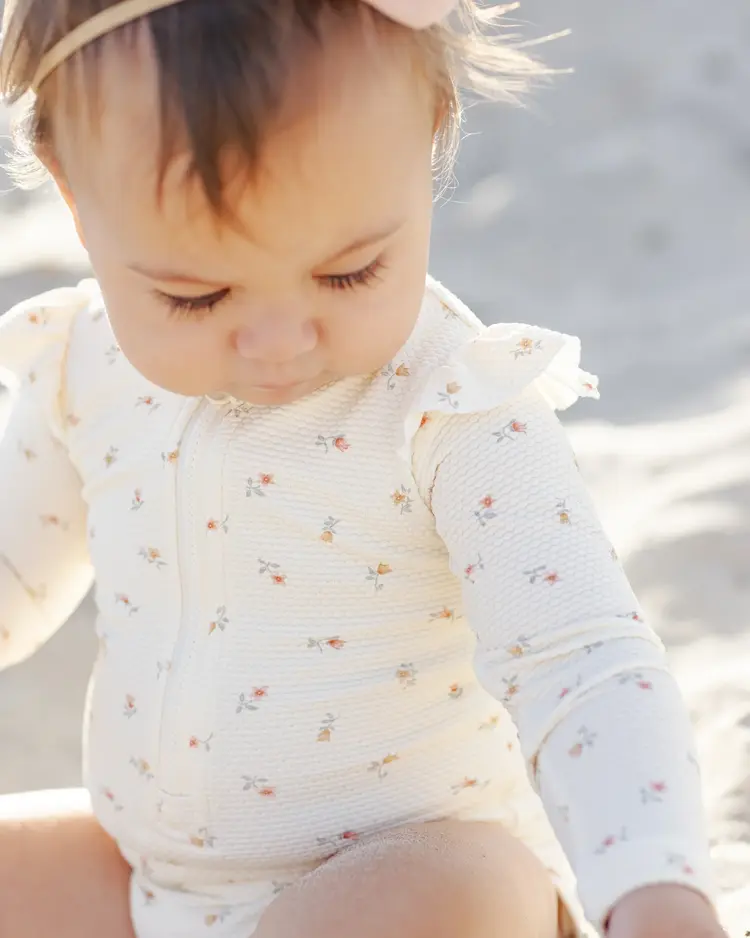 Rylee + Cru LLC BYRON RASHGUARD ONE-PIECE || PETIT FLEUR