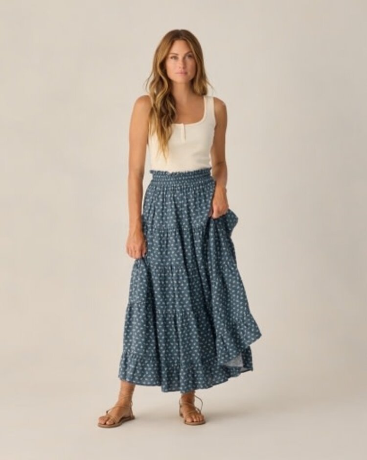 Rylee + Cru LLC RUFFLE TIERED MAXI SKIRT | DITSY
