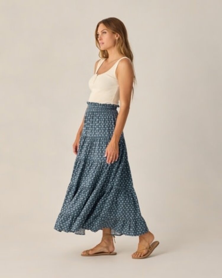 Rylee + Cru LLC RUFFLE TIERED MAXI SKIRT | DITSY