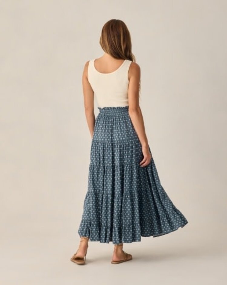 Rylee + Cru LLC RUFFLE TIERED MAXI SKIRT | DITSY