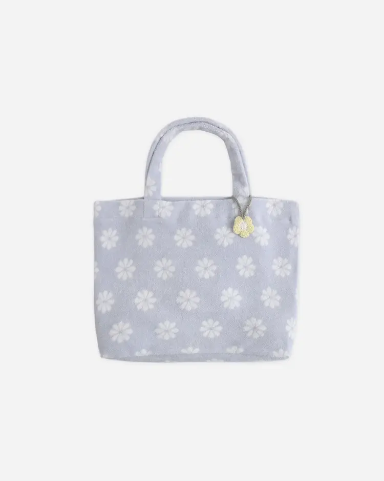 Rylee + Cru LLC TERRY BEACH BAG || PERIWINKLE DAISY