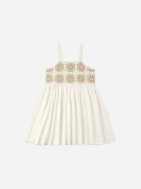 Rylee + Cru LLC CROCHET SUNDRESS || CITRON DAISY CHECK