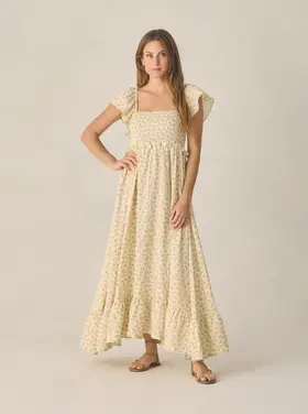 Rylee + Cru LLC FRANCESCA DRESS | YELLOW FLORAL