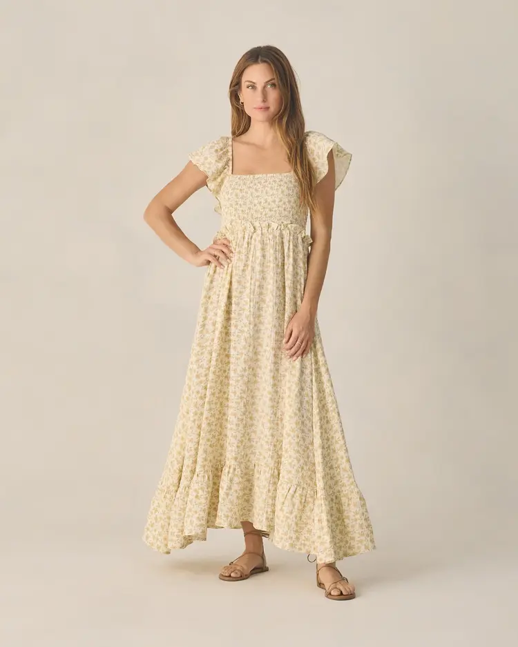 Rylee + Cru LLC FRANCESCA DRESS | YELLOW FLORAL