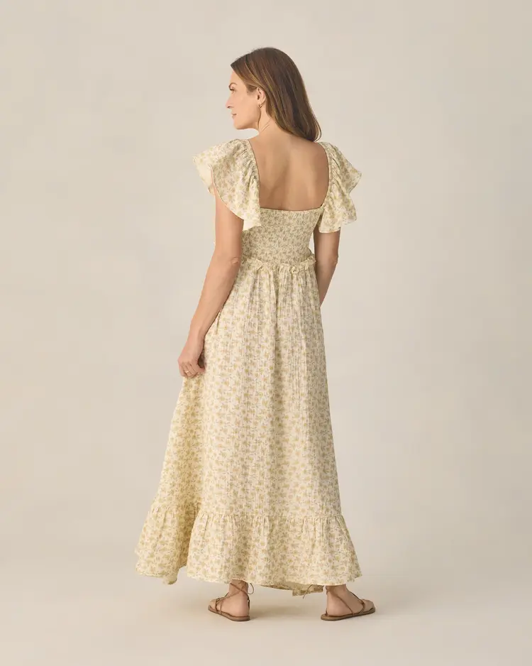Rylee + Cru LLC FRANCESCA DRESS | YELLOW FLORAL