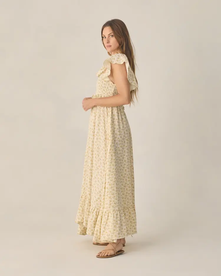 Rylee + Cru LLC FRANCESCA DRESS | YELLOW FLORAL