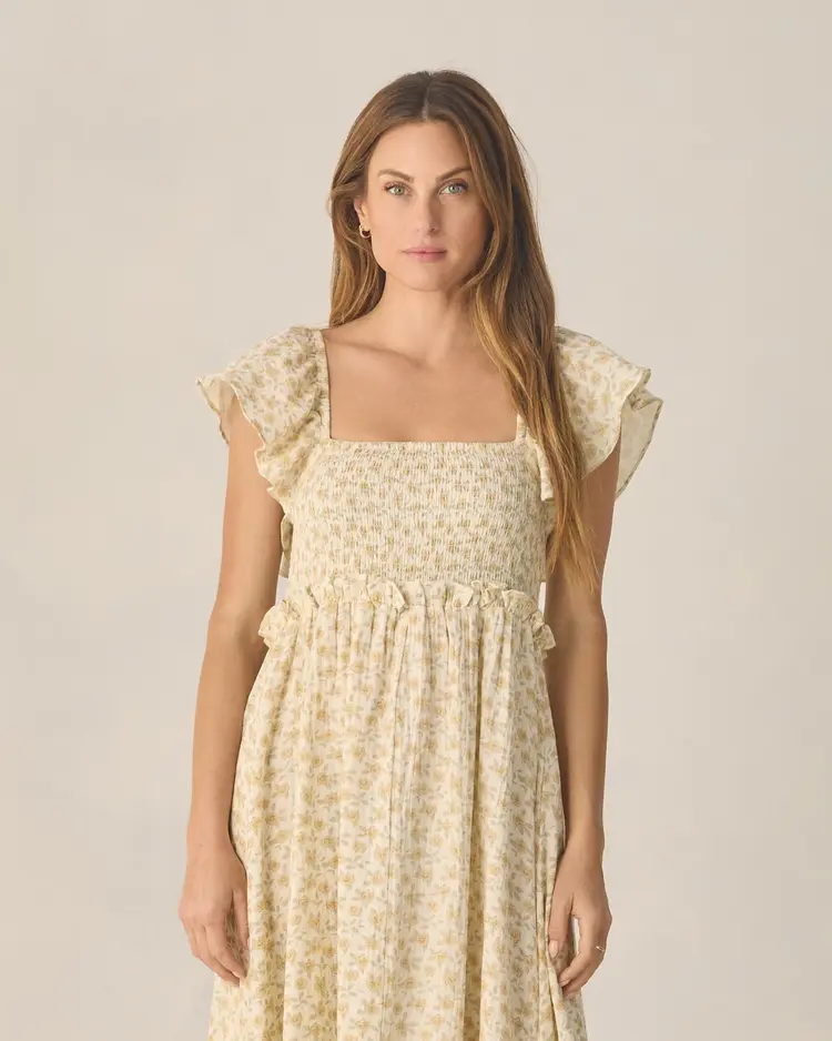 Rylee + Cru LLC FRANCESCA DRESS | YELLOW FLORAL