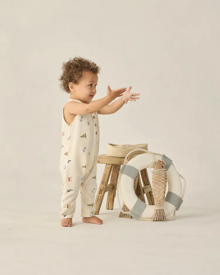 Rylee + Cru LLC TERRY JUMPSUIT || FLAGS
