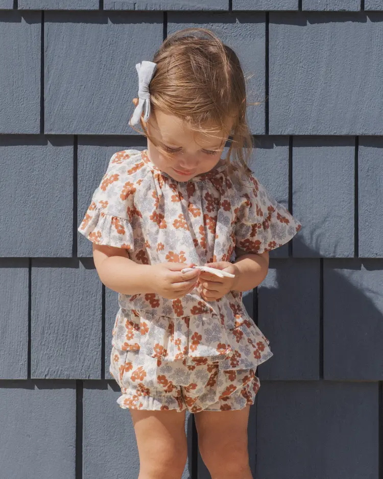 Rylee + Cru LLC BUTTERFLY TOP & BLOOMER SET || AMERICANA FLORAL