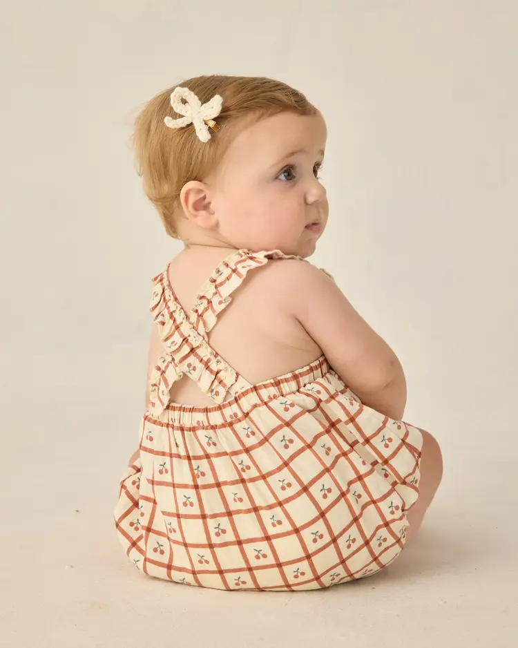 Rylee + Cru LLC CHIARA ROMPER || CHERRY CHECK