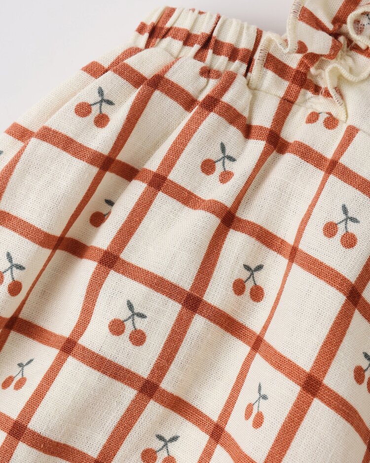 Rylee + Cru LLC CHIARA ROMPER || CHERRY CHECK