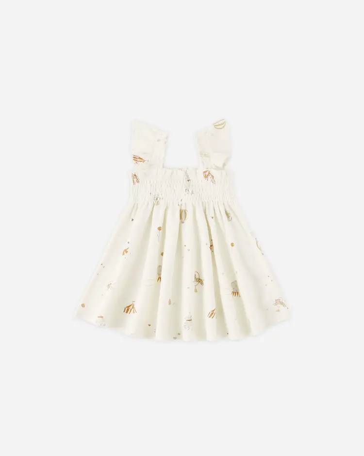 Rylee + Cru LLC SMOCKED JERSEY DRESS || CARNIVAL