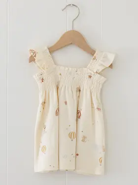 Rylee + Cru LLC SMOCKED JERSEY DRESS || CARNIVAL