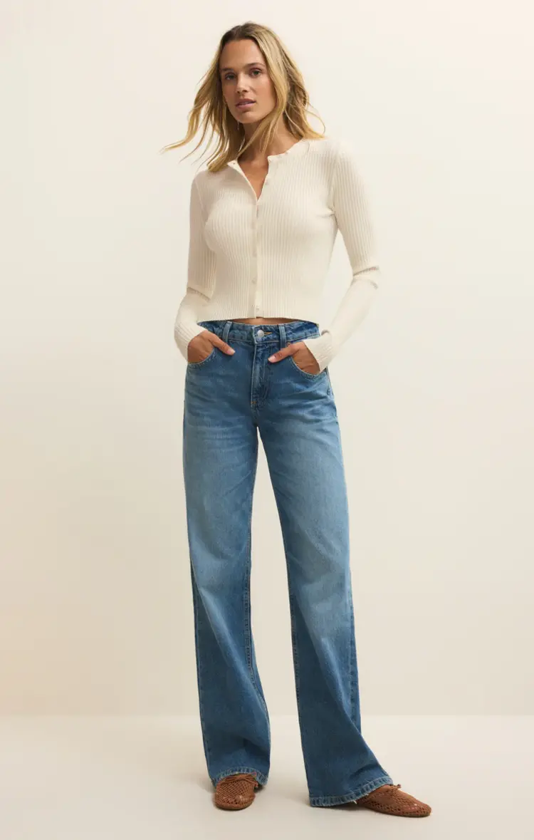 Z Supply Patrice Rib Cardigan Cloud