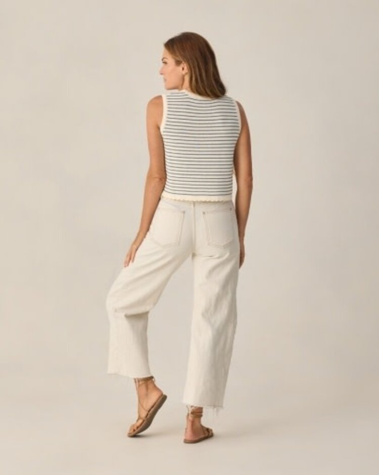 Rylee + Cru LLC KNIT VEST | MARINE STRIPE