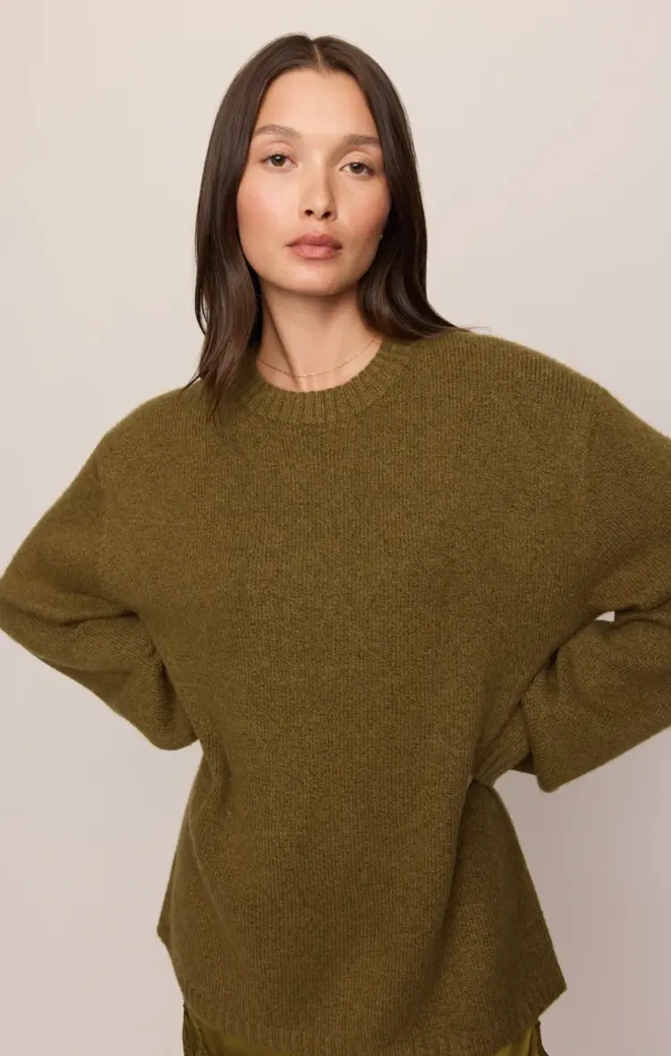 Z Supply Chill Mode Sweater Golden Sage