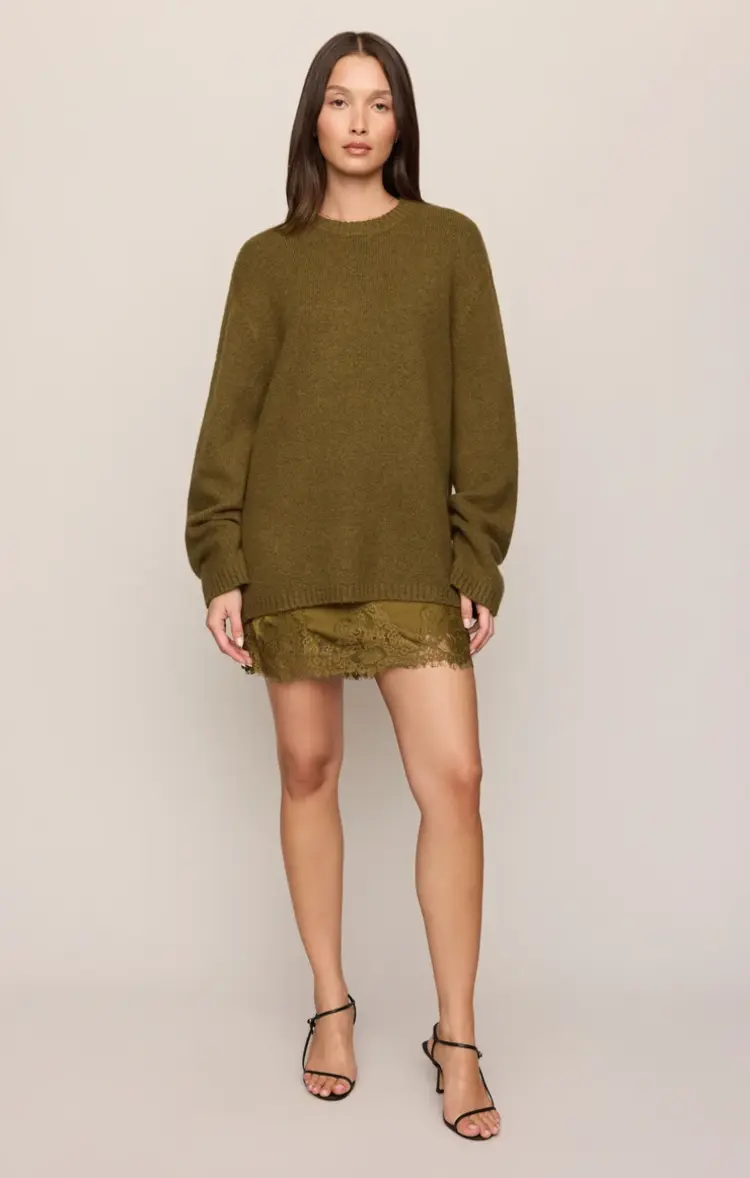 Z Supply Chill Mode Sweater Golden Sage