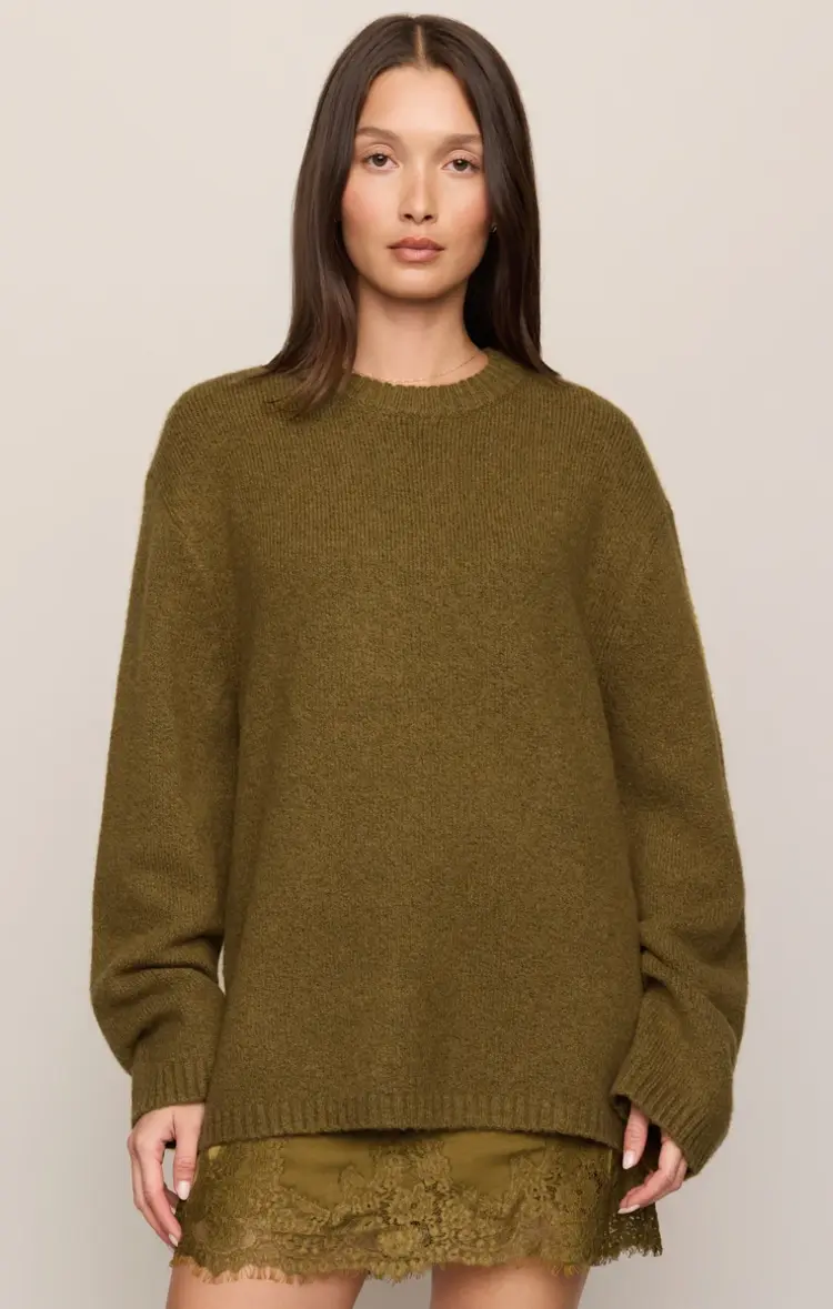 Z Supply Chill Mode Sweater Golden Sage