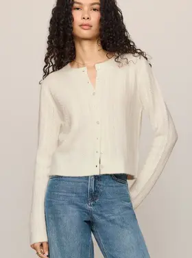 Z Supply Medina Pointelle Cardigan Cloud