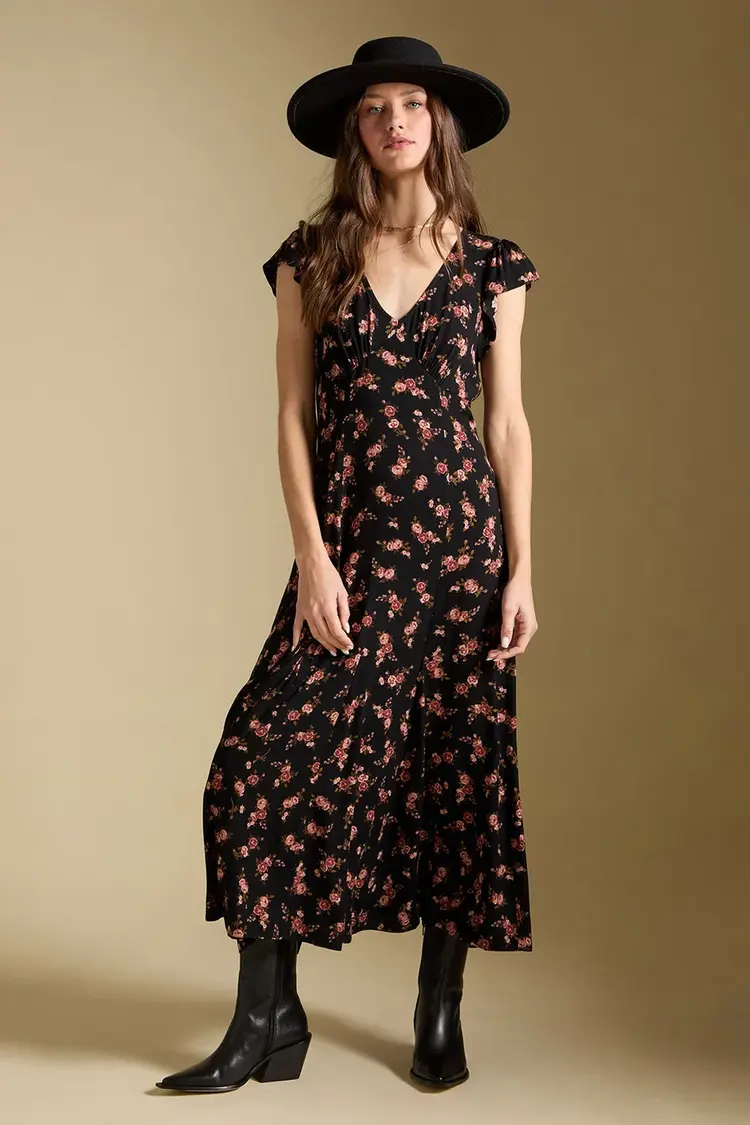 Saltwater Luxe Tayler Midi Dress Black