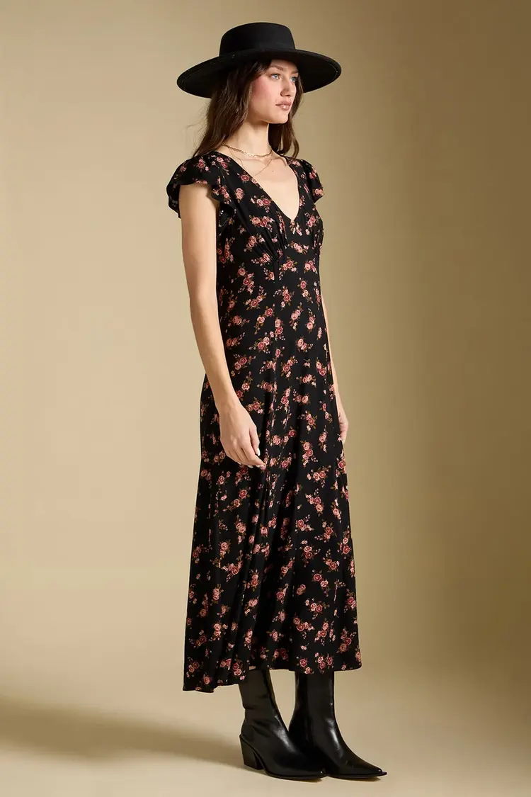 Saltwater Luxe Tayler Midi Dress Black