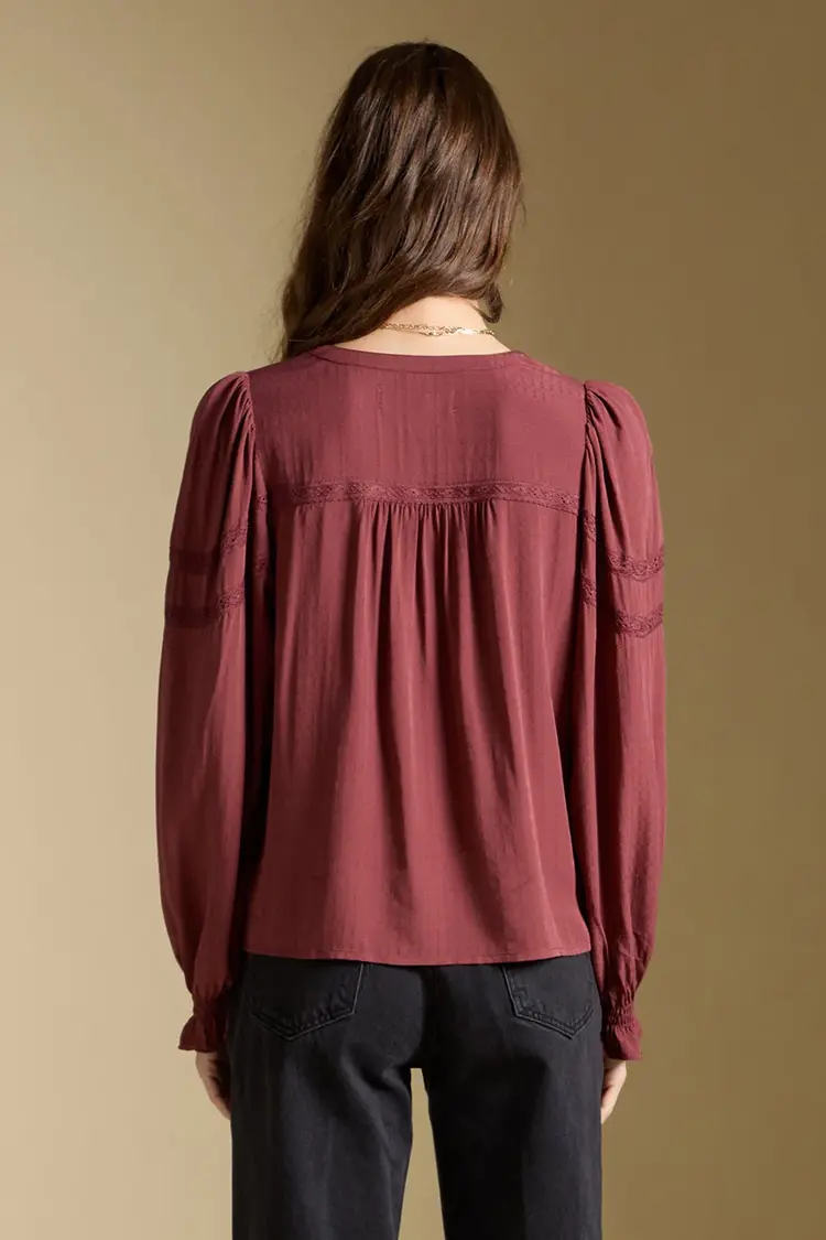 Saltwater Luxe Lyrra Top Merlot