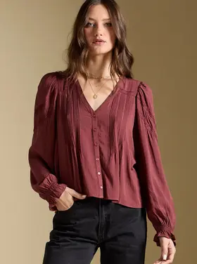 Saltwater Luxe Lyrra Top Merlot