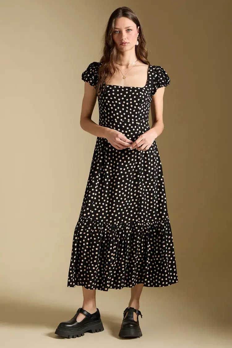 Saltwater Luxe Junniper Midi Dress Midnight