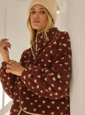 Saltwater Luxe Deeda Jacket Natural Merlot