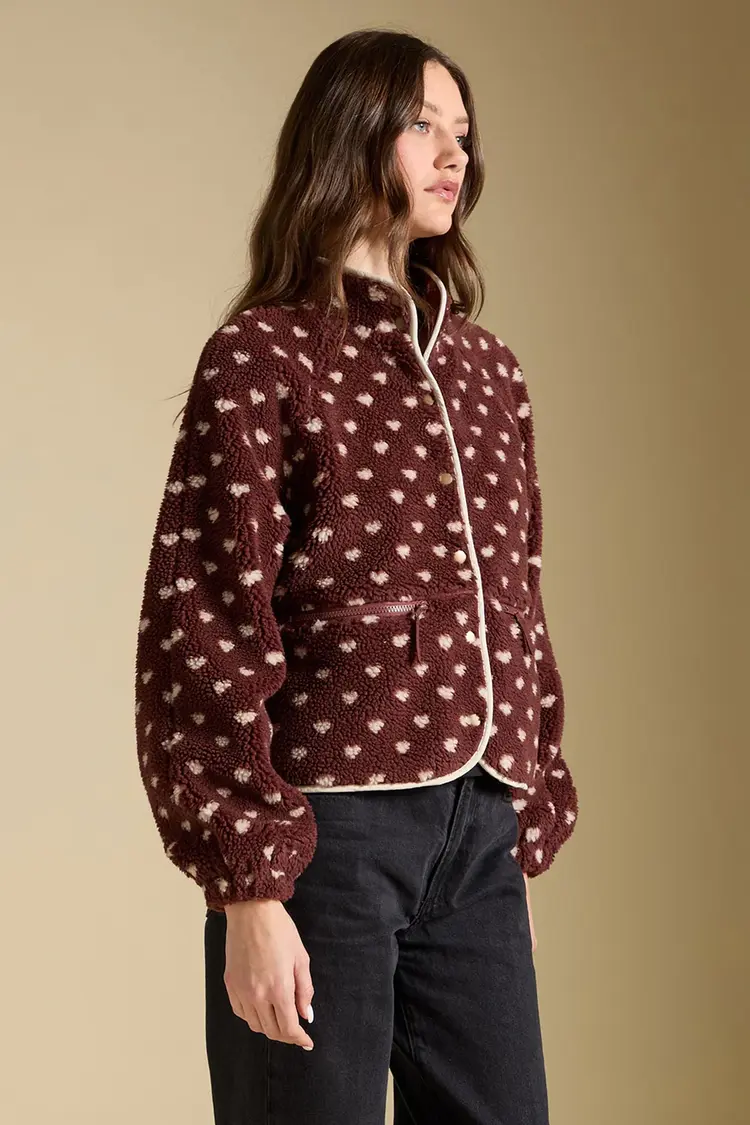 Saltwater Luxe Deeda Jacket Natural Merlot