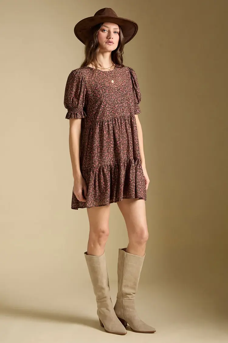 Saltwater Luxe Ginna Mini Dress Mocha