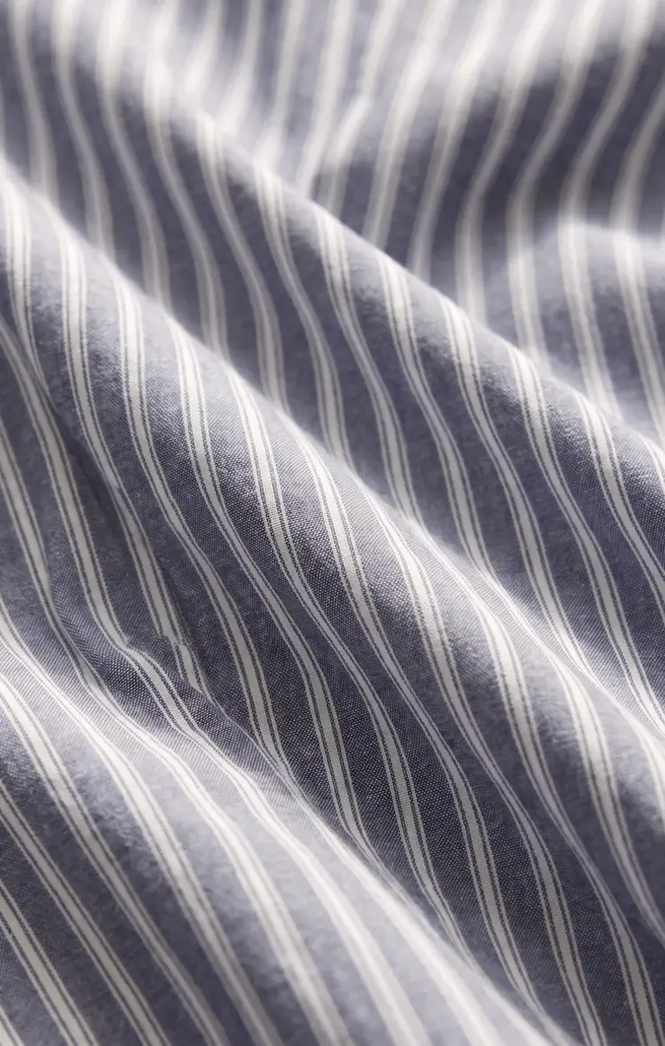 Z Supply The Gallery Striped Button Up Oxford Blue