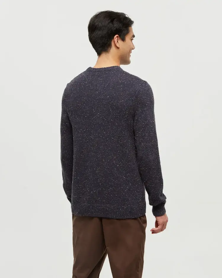 Ten Tree Rambler Fleck Sweater Midnight Blue