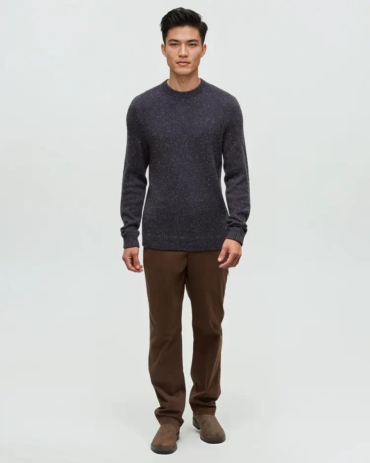 Ten Tree Rambler Fleck Sweater Midnight Blue