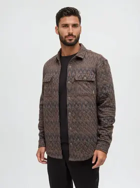 Ten Tree Quilted Colville Shacket Ashwood Heather