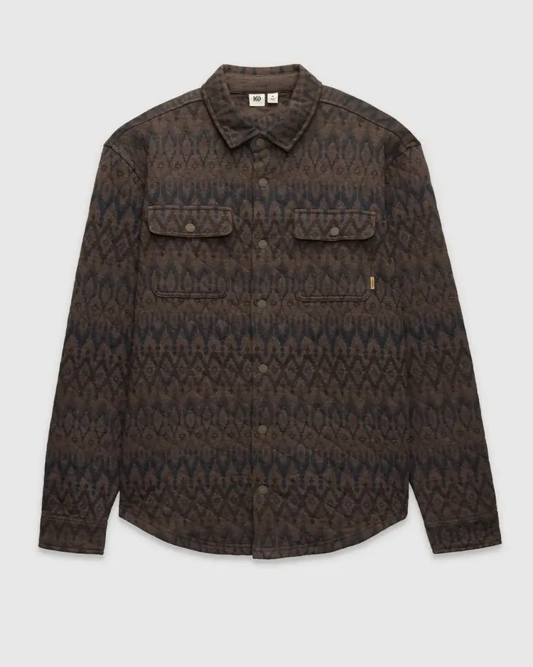 Ten Tree Quilted Colville Shacket Ashwood Heather