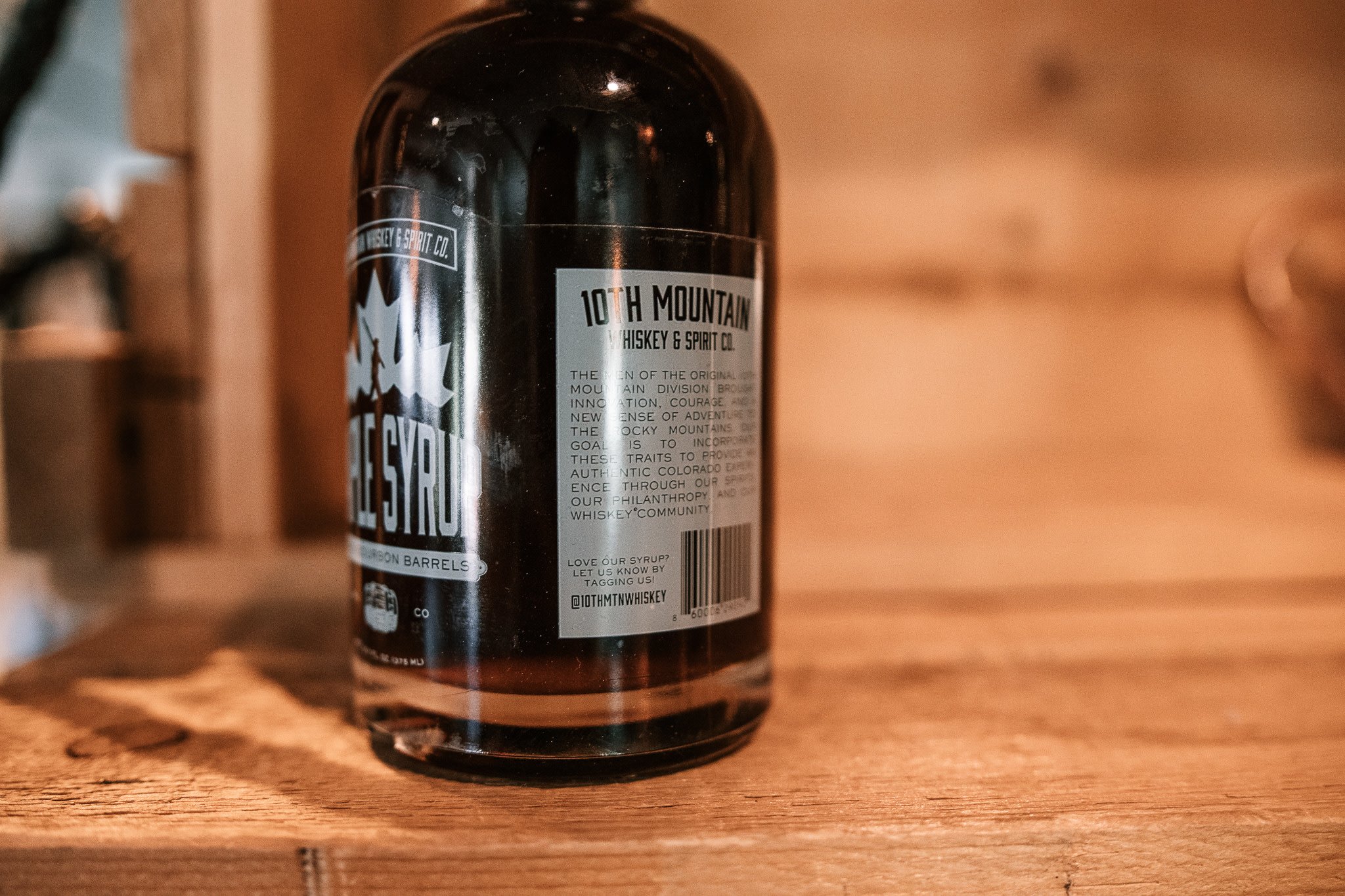 10th Mountain Whiskey & Spirit Co. Bourbon Maple Syrup