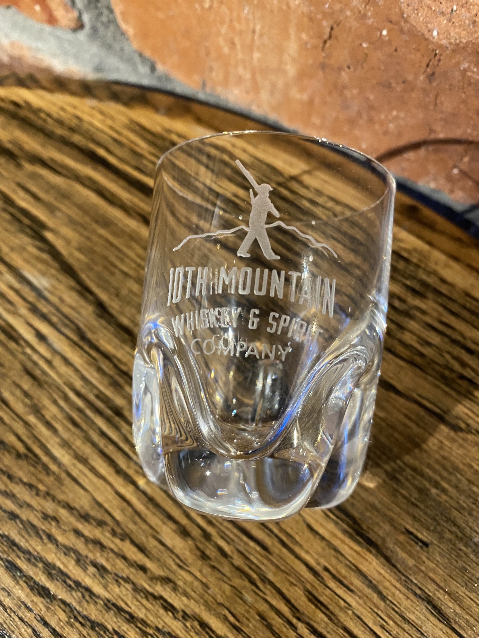 10th Mountain Whiskey & Spirit Co. Etched Shot Glass