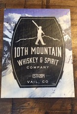 10th Mountain Whiskey & Spirit Co. Bar Sign Barrel Logo