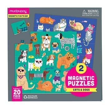 Mudpuppy Cats & Dogs Magnetic Puzzles