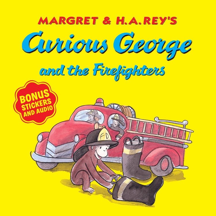 HMH Books for Young Readers Curious George: The Firefighters (bonus stickers & audio)