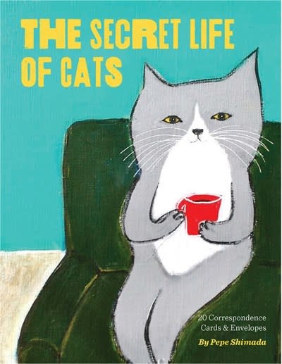 Chronicle Books The Secret Life of Cats Correspondence Cards