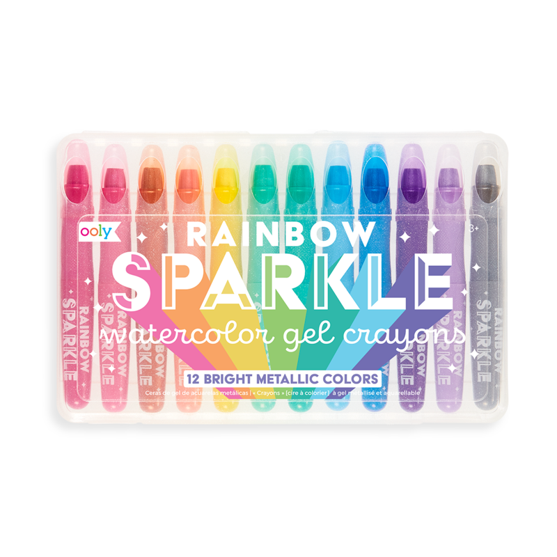 Ooly Rainbow Sparkle Watercolor Gel Crayons (Set of 12)