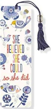She Believed She Could, So She Did (Beaded Bookmark)