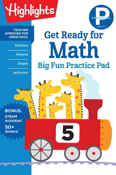Highlights Learning Preschool Get Ready for Math Big Fun Practice Pad