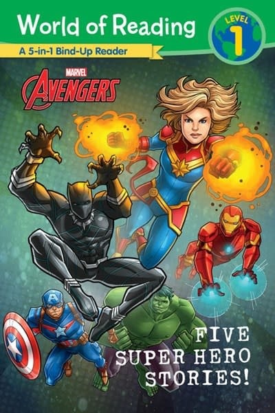 Marvel Press Marvel Avengers: Five Super Hero Stories! (World of Reading, Lvl 2; 5-in-1 Book)