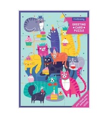Cat Party Greeting Card Puzzle