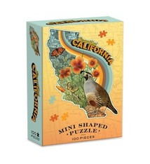 Galison Wendy Gold California Mini Shaped Puzzle